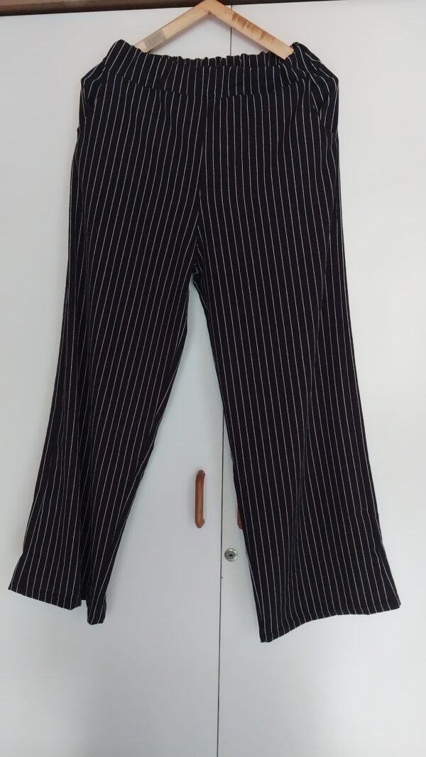 Pantalon lino sastrero rayas