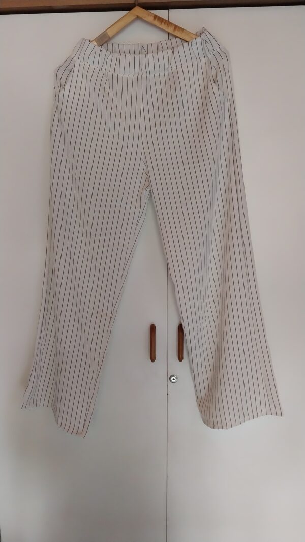 Pantalon lino sastrero rayas - Image 2